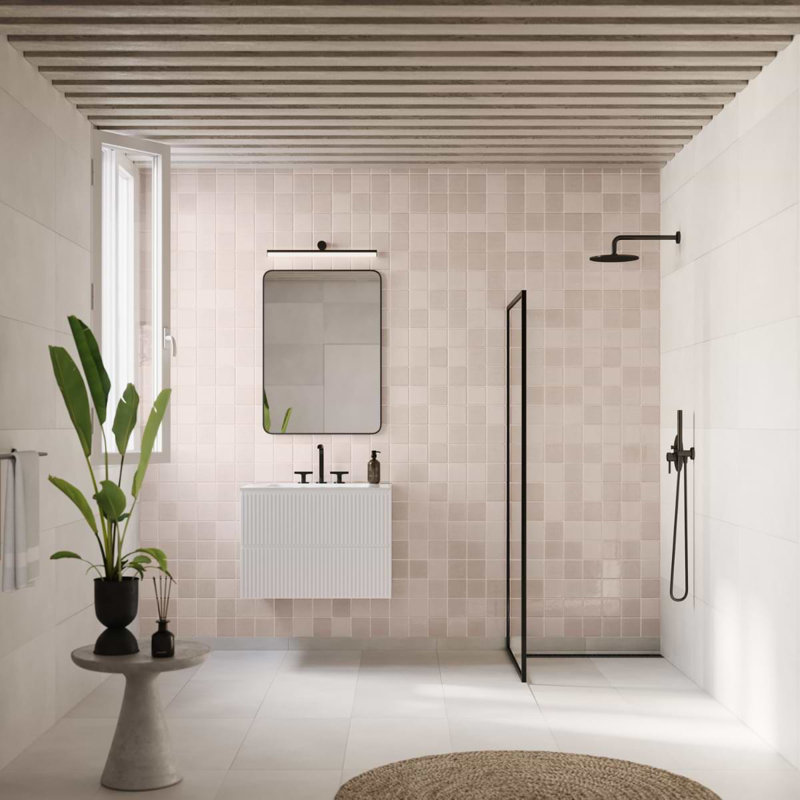 Portmore 4X4 Glazed Ceramic Tile, Sand