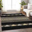Tapis noir Prisco lavable à la machine de qualité supérieure-1626533226