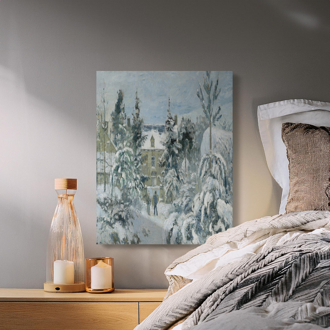 Winter Impressionist Landscape Canvas Print