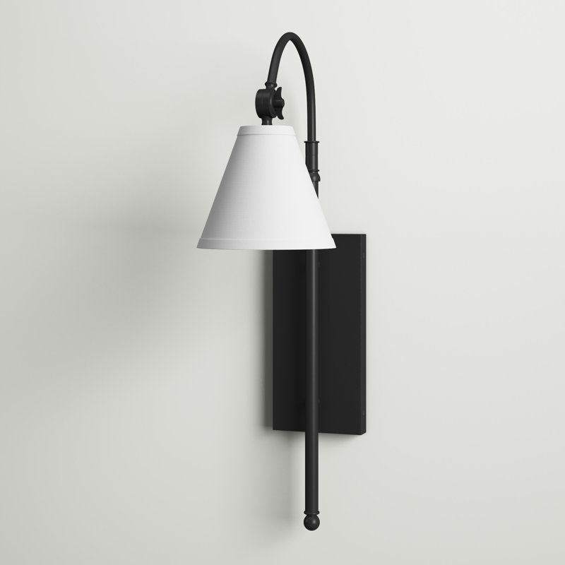 Moniquea Armed Sconce, Matte Black