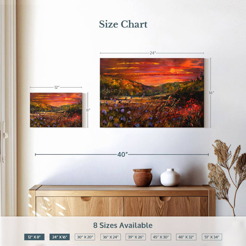 Alvord Sunset Meadow, H 16 po x l 24 po