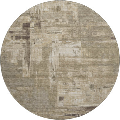 Premium Machine Washable Elize AMF1338 Blocks Rug