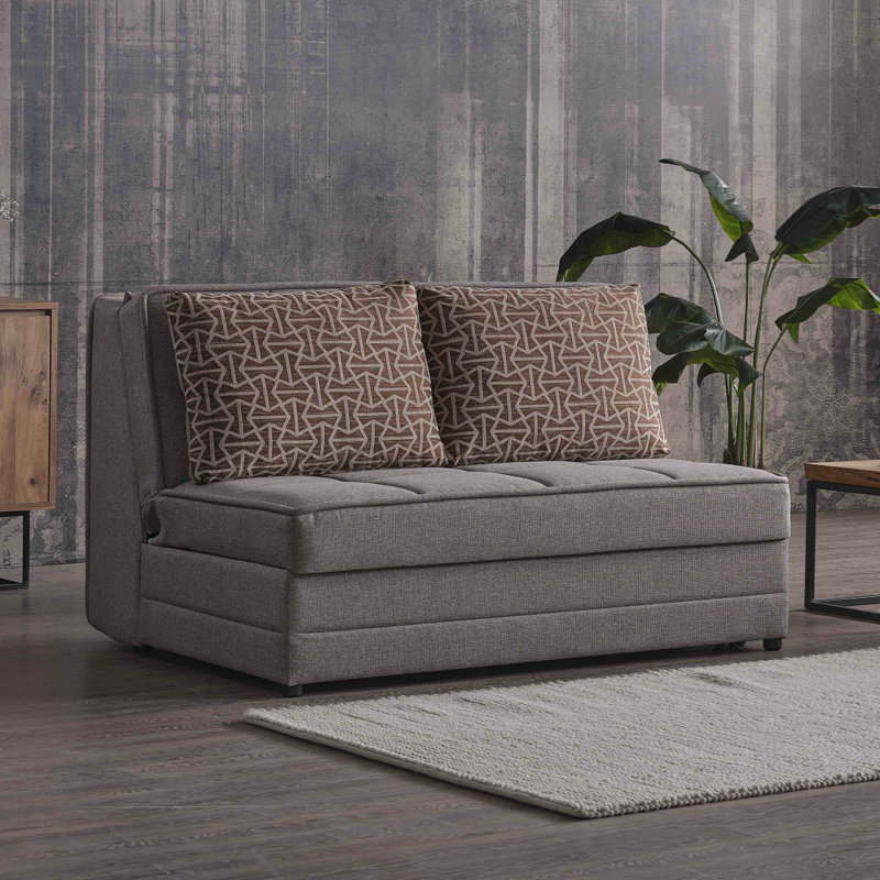 Causeuse convertible avec rangement Primenest, Beige