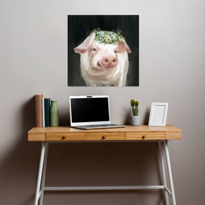 Barnyard Whimsy III Whimsical Flower Art