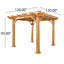 Pergola en bois 10 pi. 