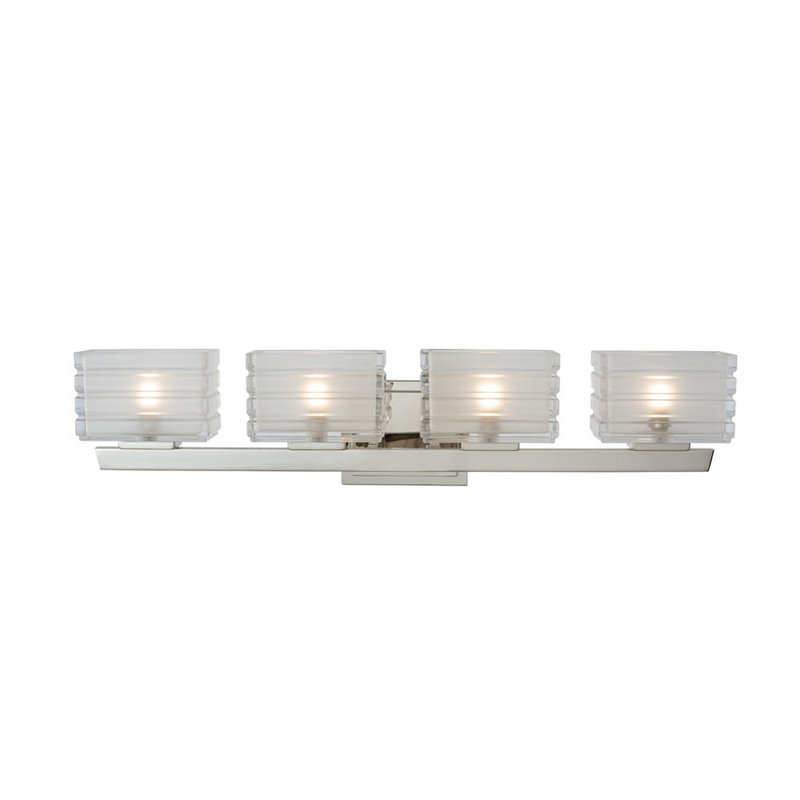 Victoria 4 LT Polished Nickel Vanity Light Kalco
