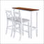 Ensemble de salle à manger de style campagnard, hauteur bar rectangulaire de 122 cm (48 pouces), avec 2 chaises, design gain de place pour les petites cuisines-1487630616-1487630617
