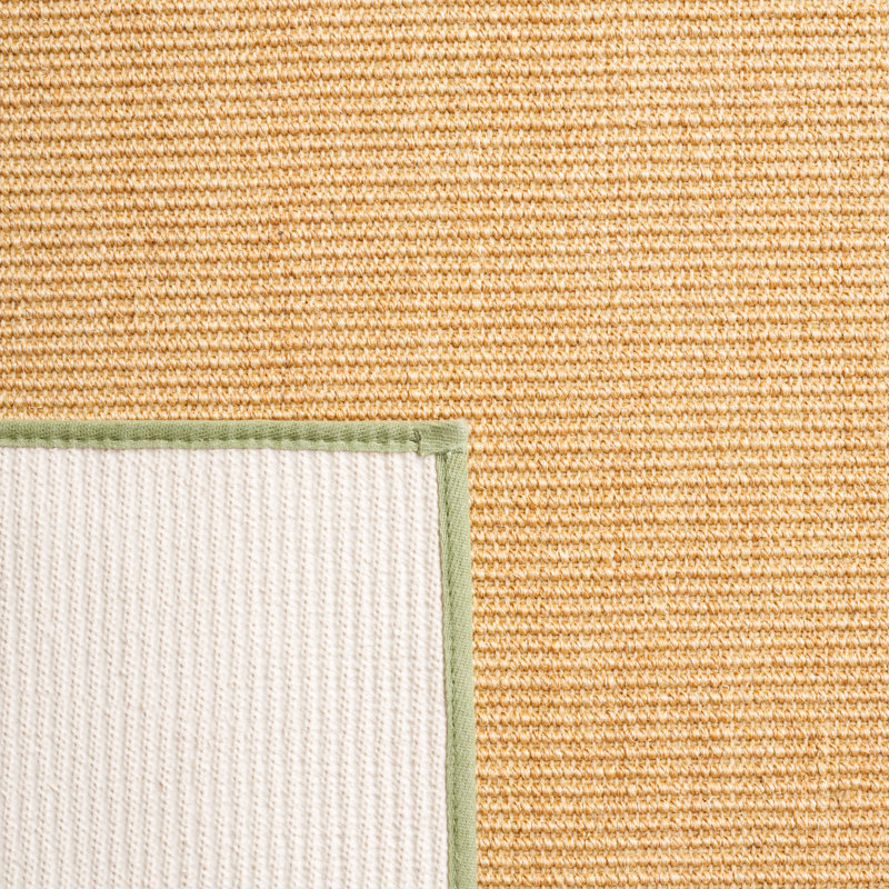 Martha Stewart Sisal/Jute Solid Color Rug in Yellow, Rectangle 4' x 6'