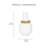 Contour Large Ecomix Table Vase with Wooden Ring Accents and Matte Finish-123273979-123273977