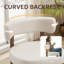 Chaise d'appoint rembourrée en similicuir-670082515