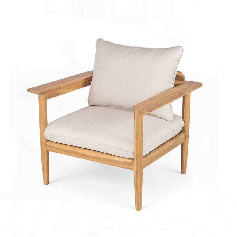 Méridienne d'extérieur en bois d'acacia