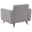 Fauteuil club en polyester touffeté 33,1 po