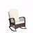 Outdoor Rocking Chair, PE Wicker With Wide Seat, Thick Soft Cushion, Steel Frame, High Weight Capacity-1106486081-1106486086