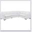 Canapé-lit modulaire de 129,5 po avec lit escamotable, canapé-lit en L avec port de chargement USB