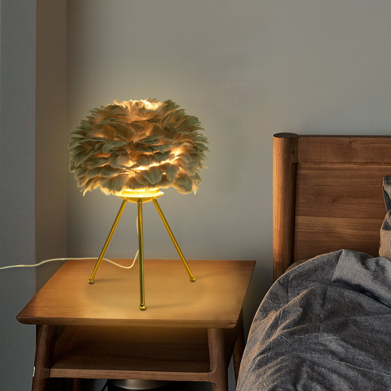 Lampe de table Jozyah, Gris