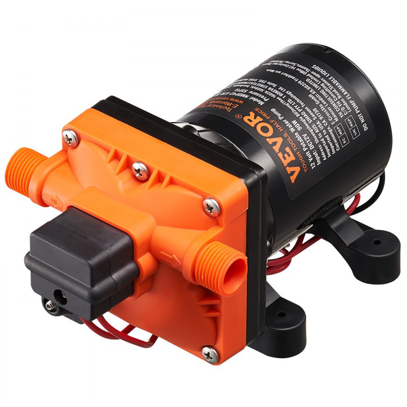 Interrupteur de pression de pompe à eau 12V à pompe à diaphragme 12VPM 11,36 L / min à 4 chambres