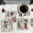 Snowman 4-Pack Assorted Tumbled Tile Stone Coasters