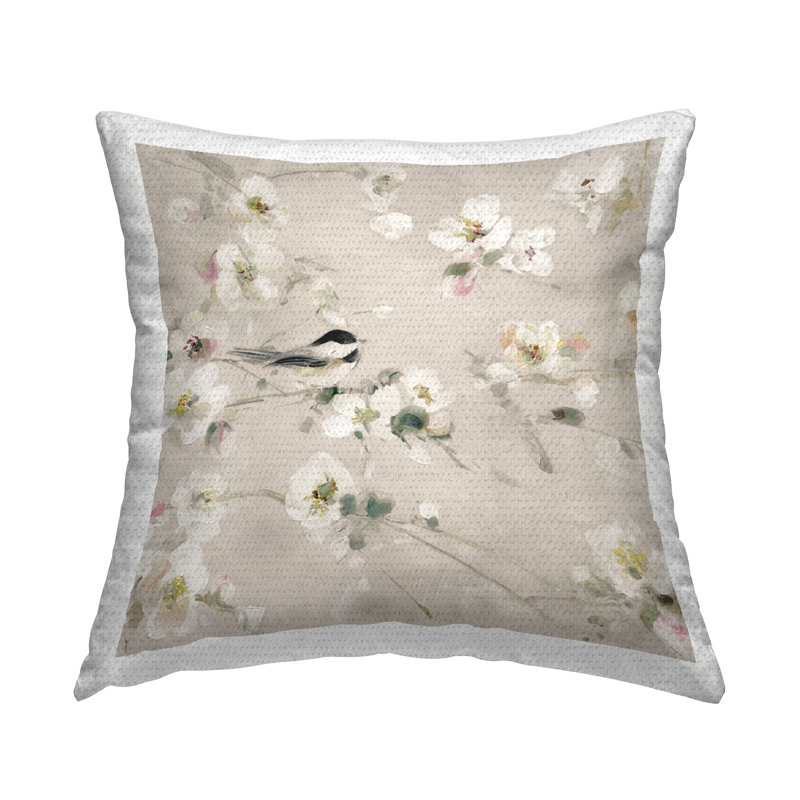 Floral Outdoor Throw Pillow