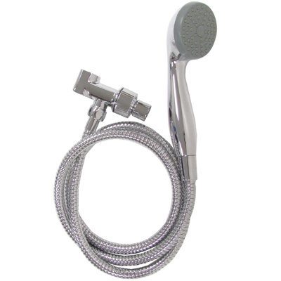 Pomme de douche 1,5 gpm portatif à fonctionnalité unique
