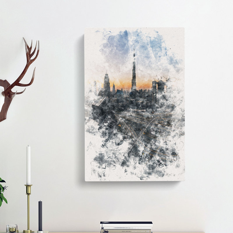Skyline In Dubai - Wrapped Canvas, 60cm H x 40cm W x 3cm D