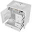 Meuble-lavabo 30 po avec lavabo, une porte avec tablette et trois tiroirs, porte à fermeture douce, blanc-1441482112-1441482113