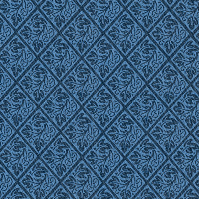 Tapis bleu tissé à la machine