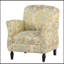 Fauteuil d'appoint avec pieds robustes