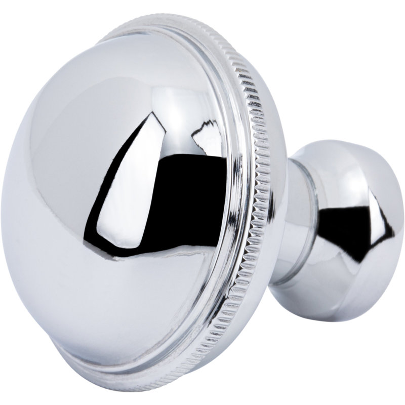 Purity 1 5/16" Diameter Round Knob, Polished Chrome
