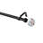 120" Adjustable Single Curtain Rod and Coordinating Finial Set-915956239