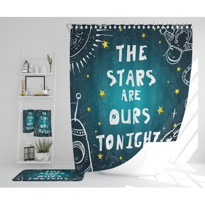Neslund Polyester Shower Curtain Set