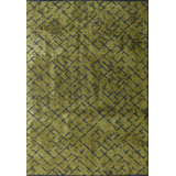 Rapture Abstract Area Rug in Green