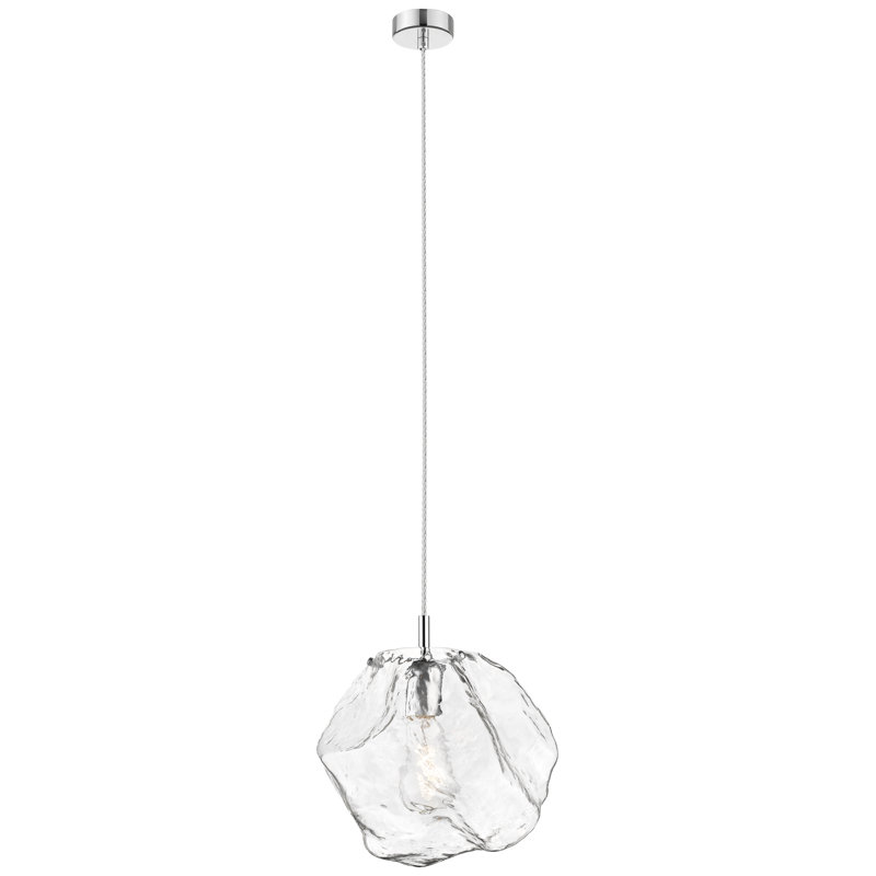Luminaire suspendu géométrique à 1 lumière Mcginty, H 16,5 po x l 12 po x P 12 po