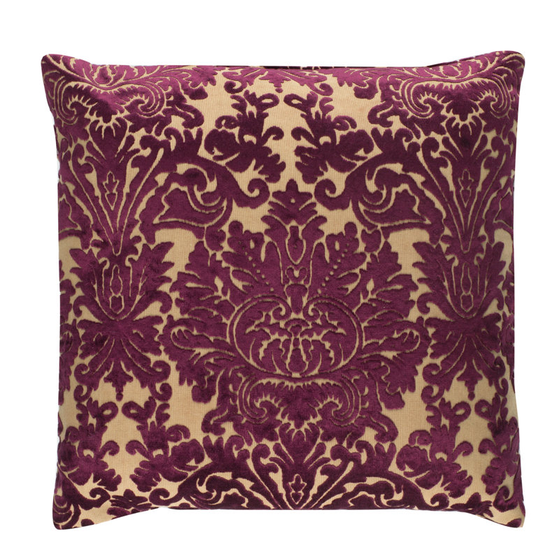 Lenna Damask Reversible Throw Pillow