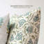 Housse de coussin Bodhi bleue à motif floral, 56 x 56 cm-135247333-135247335