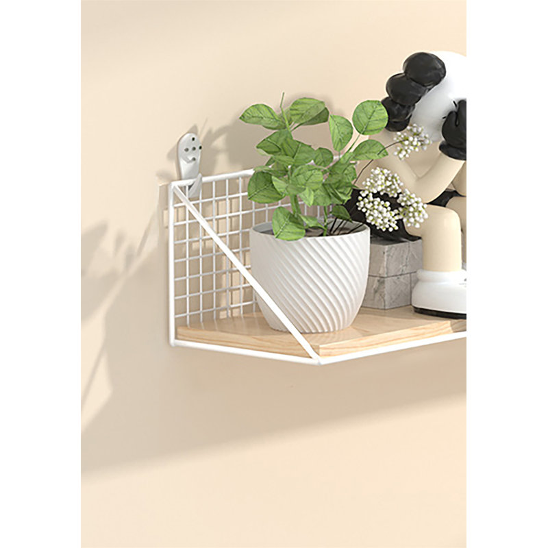Shyma Metal Floating Shelf, 5.51" H x 13.77" W x 4.33" D