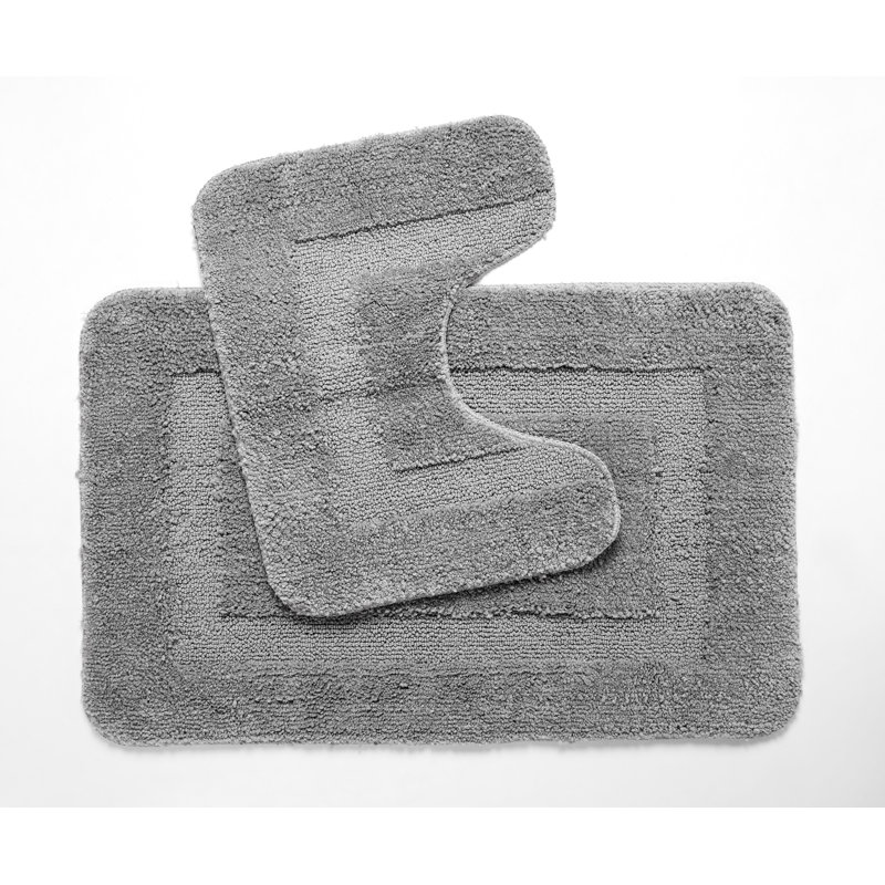 Eunji Non-Slip Bath Rug, Grey