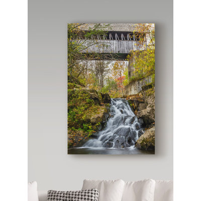 " Mill Bridge Waterfall " by Brenda Petrella Photography Llc