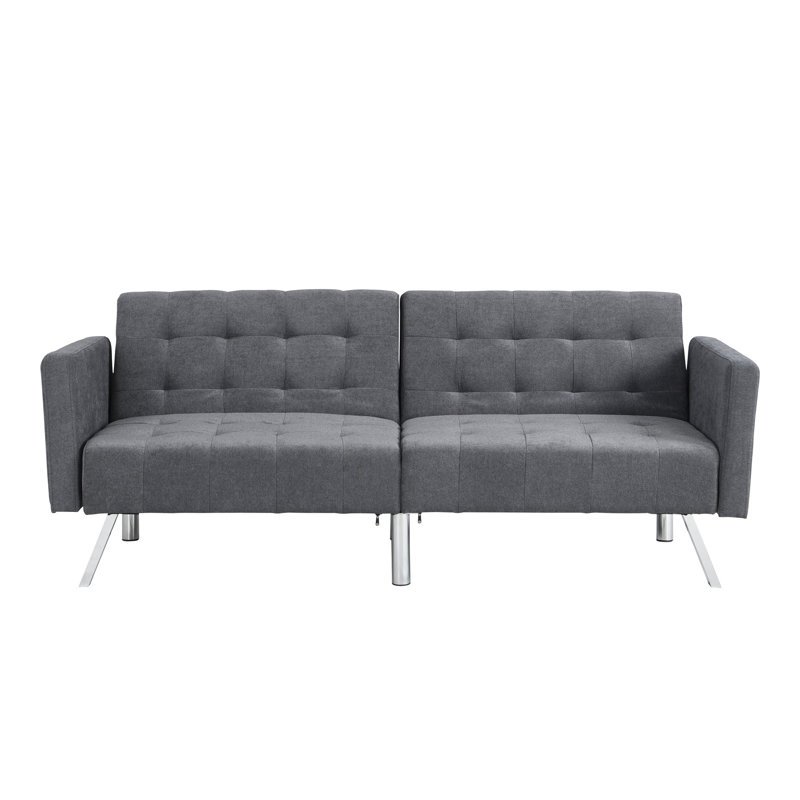 Salon gris foncé avec tissu respirant et lit réglable de style gris, Gris foncé