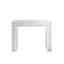 Meuble-lavabo 44 po, verre miroitant, blanc  