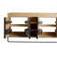Armoire de salle de bain autoportante 60 po, 4 portes à fermeture douce et 3 tablettes de rangement ouvertes, emballage KD (meuble-lavabo seulement, sans lavabo)