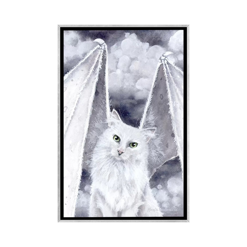 «Cloudland» par Maggie Vandewalle - reproduction d'art, H 26 po x l 18 po x 1,5 po, Toile encadrée argentée, Pas de tapis