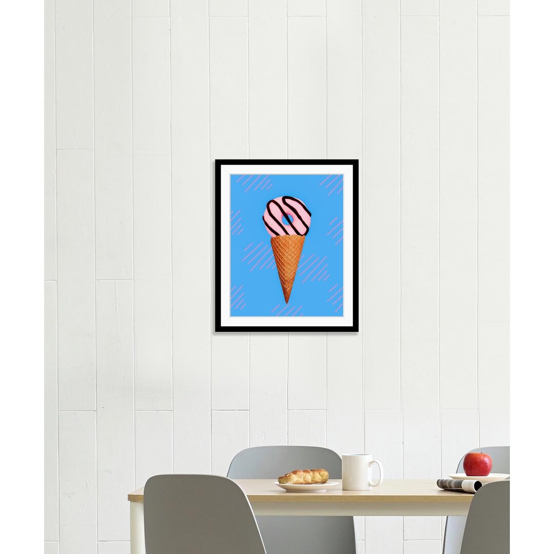 Gerahmtes Poster Donut-Eis