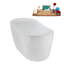 Baignoire autoportante 59 "avec drain interne Streamline-102287609
