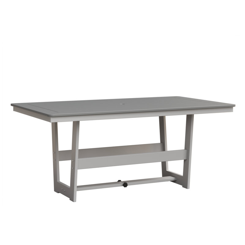 Table de salle à manger rectangulaire Linets, Brouillard