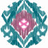 Rose/Blanc/Bleu Sarcelle