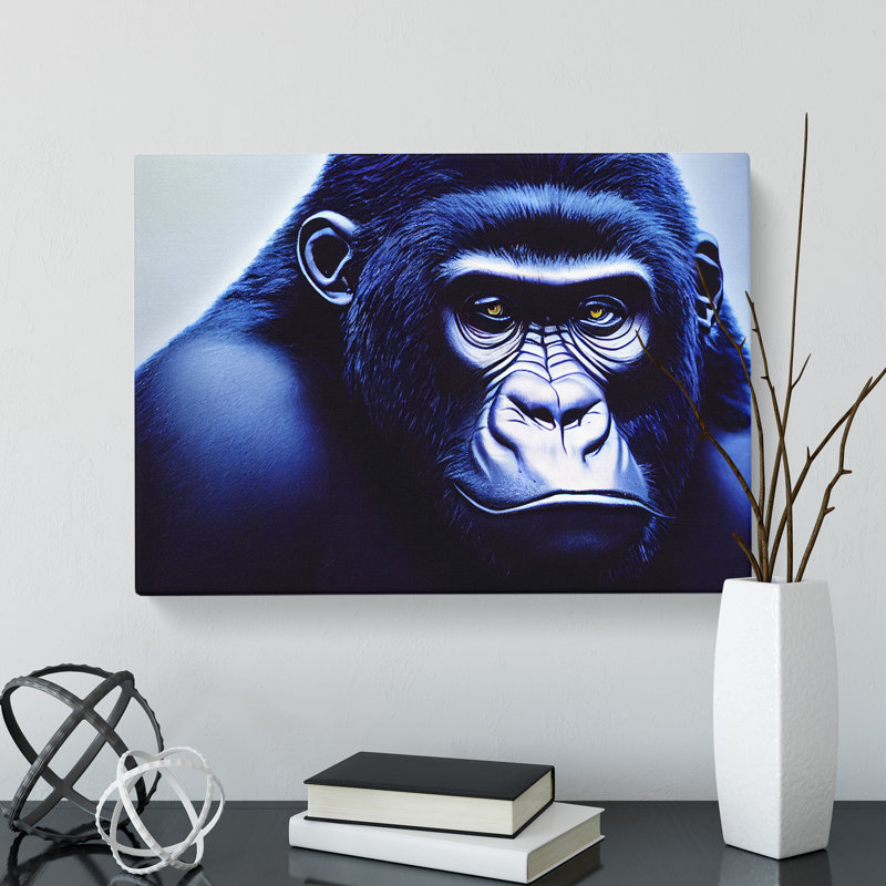 A Resplendent Gorilla - Wrapped Canvas, 35cm H x 50cm W x 3cm D