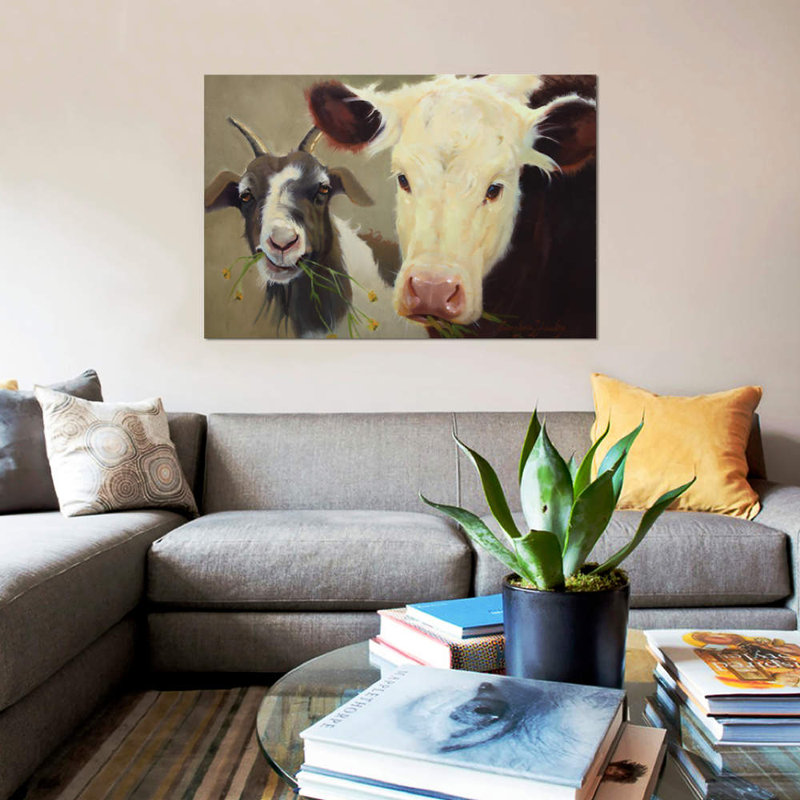 «Farm Pals I», impression sur toile, H 18 po x l 26 po x P 1,5 po, Toile tendue