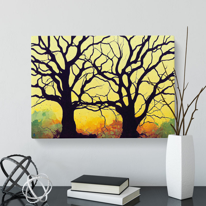 Beauteous Trees - Wrapped Canvas Print, 35cm H x 50cm W x 3cm D