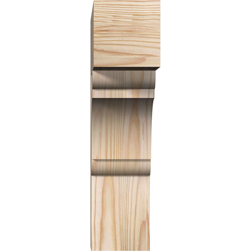Support de bloc olympique, H 14 po x P 14 po, Sapin Douglas de 3 1/2 po (lisse)