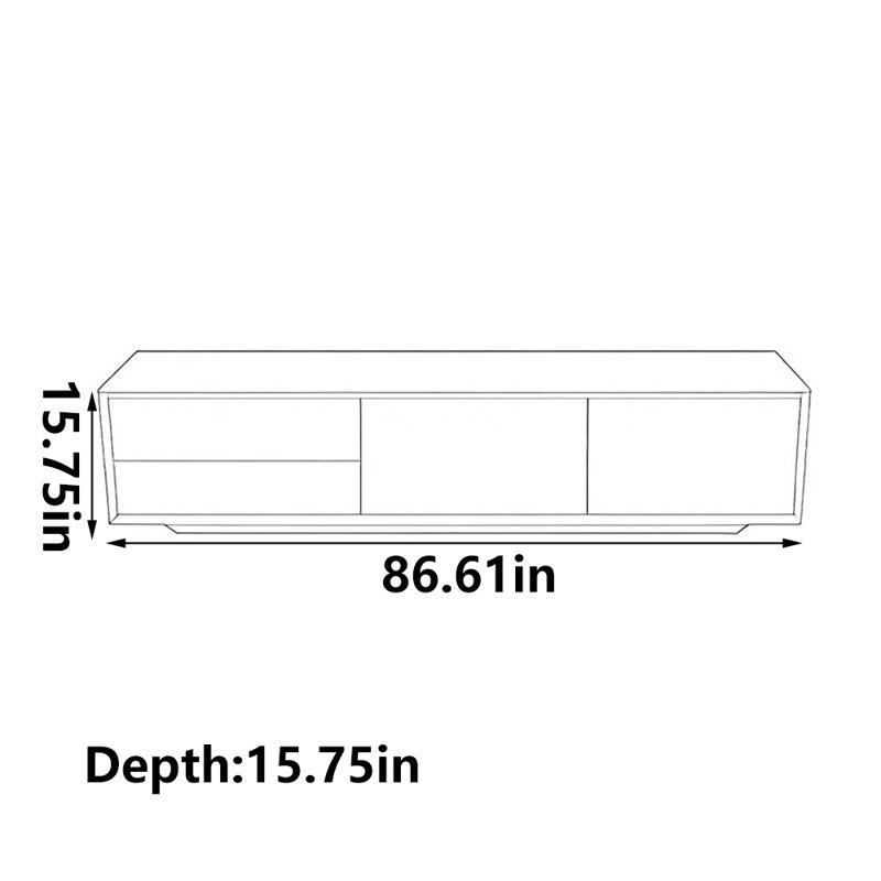 Meuble télé Simple Living, 86.61"